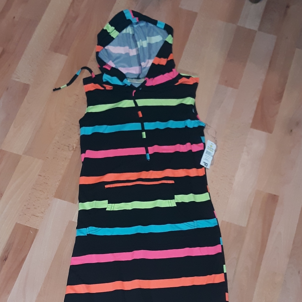 Bobbie brooks hooded long sleeveless dress
